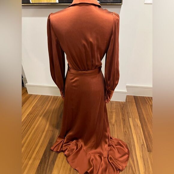 Ulla Johnson (Zimmerman) 100% silk wrap dress size 4 - Picture 7 of 12